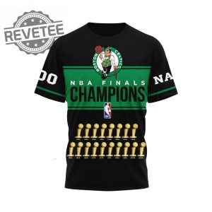 Boston Celtics 2024 Nbachampions Finals Trophy Shirts Celtics Finals 2024 18X Champions Different Here Shirts revetee 2