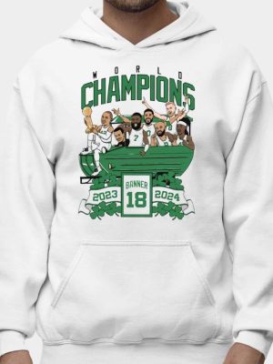 Celtics Banner 18 Duck Boat Shirts Boston Celtics World Champion Banner 18 Duckboat Shirts revetee 2