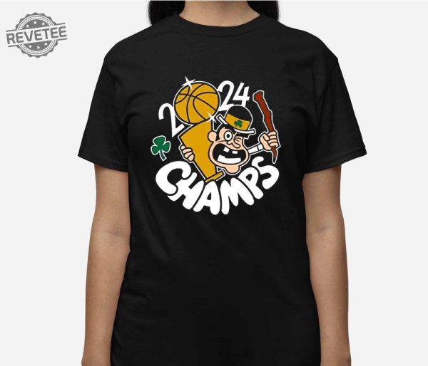 Celtics 2024 Champs Leprechaun Shirts Boston Celtics 2024 Champs Leprechaun Shirts T Shirt revetee 3