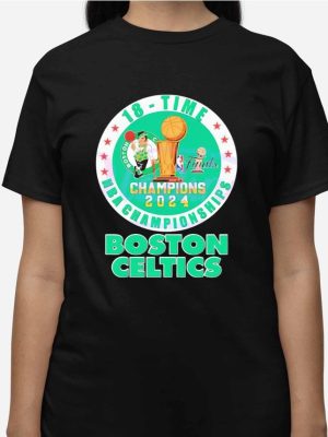 Celtics 18 Time 2024 World Champions T Shirt Boston Celtics 18 Time 2024 World Champions Shirts revetee 3