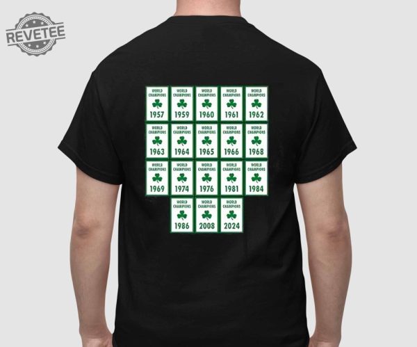Celtics Banner 18 Finals Champions 2024 Shirts Boston Celtics World Champions Banner 18 T Shirt revetee 3