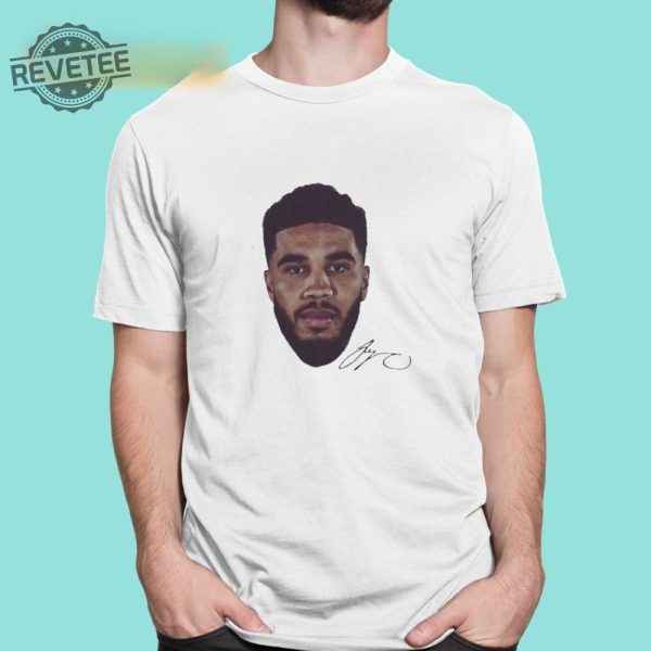 Celtics Jayson Tatum Champion Face 2024 Signature Shirts Boston Celtics Jayson Tatum T Shirt revetee 1