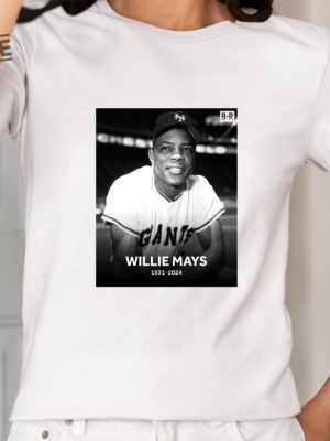 Rip Willie Mays T Shirt Rip Willie Mays San Francisco Giants Shirt revetee 3