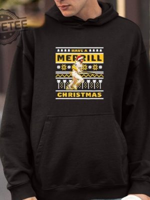 2024 Padres Have A Merrill Christmas Shirt Giveaway Have A Merrill Christmas Shirts Padres Shirt Giveaway Unique revetee 3