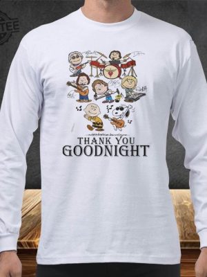 Snoopy Charlie Brown Thank You Goodnight T Shirt Snoopy Charlie Brown Thank You Goodnight Sweatshirts revetee 2