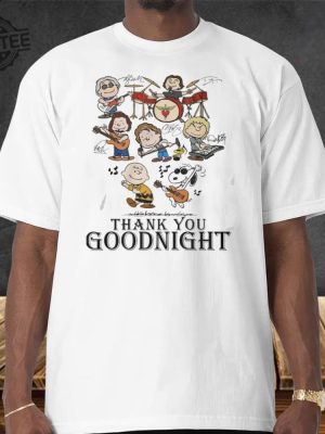 Snoopy Charlie Brown Thank You Goodnight T Shirt Snoopy Charlie Brown Thank You Goodnight Sweatshirts revetee 4