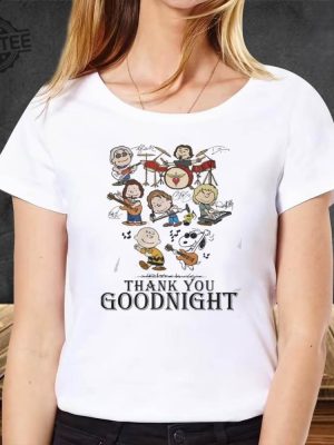 Snoopy Charlie Brown Thank You Goodnight T Shirt Snoopy Charlie Brown Thank You Goodnight Sweatshirts revetee 5