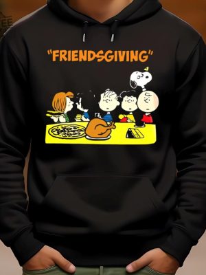 Charlie Brown Snoopy Friendsgiving Thanksgiving Party T Shirt Peanuts Friendsgiving T Shirt Snoopy Friendsgiving Shirts revetee 2