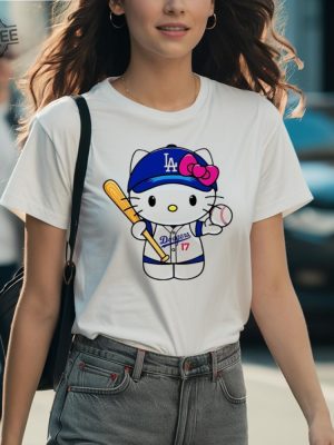 Hello Kitty Los Angeles Dodgers Mlb Shirts Hello Kitty Dodgers Mlb T Shirts Hello Kitty Los Angeles Dodgers T Shirts revetee 2