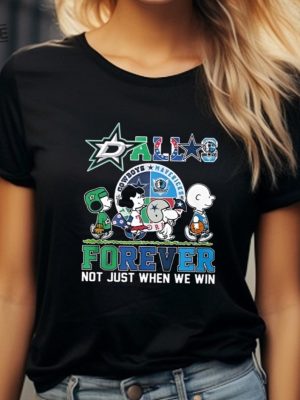 Dallas Stars Mavericks Texas Rangers Dallas Cowboys Snoopy Shirts Hoodie Sweatshirt Unique revetee 2