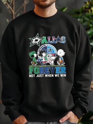 Dallas Stars Mavericks Texas Rangers Dallas Cowboys Snoopy Shirts Hoodie Sweatshirt Unique revetee 3