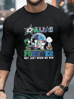 Dallas Stars Mavericks Texas Rangers Dallas Cowboys Snoopy Shirts Hoodie Sweatshirt Unique revetee 5