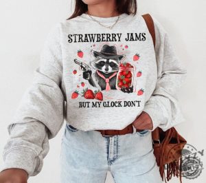 Strawberry Jams But My Glock Dont Shirt giftyzy 2