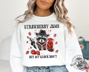 Strawberry Jams But My Glock Dont Shirt giftyzy 4