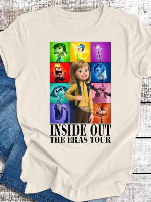 Disneyland Pixar Inside Out Eras Tour Shirt Disneyland Inside Out Movie 2024 Shirt Disneyland Family Vacation 2024 revetee 2