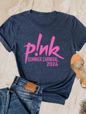 P Nk Summer Carnival 2024 Trustfall Album Tee Pink Singer Tour Music Festival Shirt Concert Apparel revetee 2