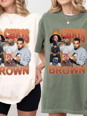 Vintage Chris Brown T Shirt Chris Brown Homage 90S Graphic Tee Gift For Fan revetee 3