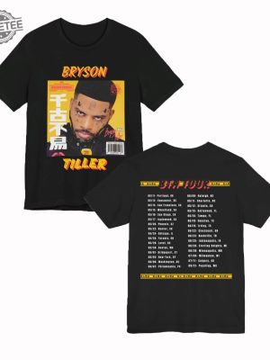 Bryson Tiller Tour Shirt Bryson Tiller Fan Shirt Bryson Tour 2024 Bta Tour Shirt 2024 Tour Shirt revetee 2