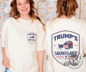 Trump Snowflake Removal Service Political Republican Party Trump 2020 Shirt giftyzy 3