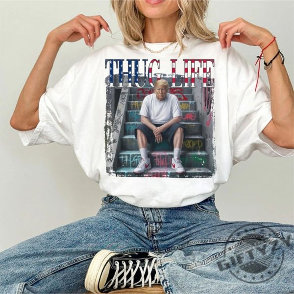 Viral Thug Life President Design Shirt giftyzy 1