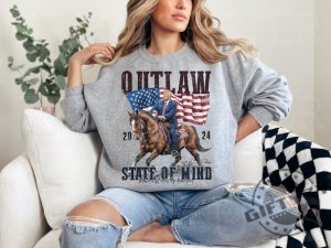 Outlaw State Of Mind President Design Western Donald Daddy Shirt giftyzy 4