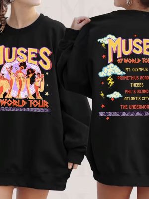 Two Sided Vintage Muses 97 World Tour Hercules Disneyland Shirts Vintage Disneyland Hercules Megara Movie Shirts revetee 2