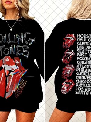 Rolling Stones 2024 Tour Tee Shirt Rolling Stones Denver Opening Act Rolling Stones Denver Tickets Rolling Stones Denver Setlist revetee 3