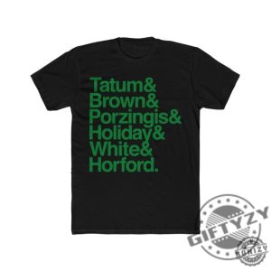 Boston Celtics Player Names Jayson Tatum Jaylen Brown Porzingis Parade Shirt giftyzy 4