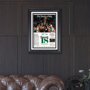 2024 Boston Celtics Sweet 18 Nba Champions Framed Poster Canvas giftyzy 4
