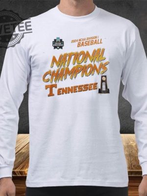 Tennessee Volunteers Champion 2024 Ncaa Division I Baseball Team Shirt National Champions Tennessee Shirt revetee 2