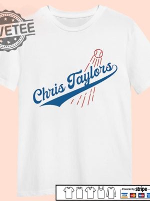 Chris Taylor Dodgers Shirt Unique Dodgers Chris Taylor T Shirt New Dodgers Chris Taylor Hoodie revetee 3