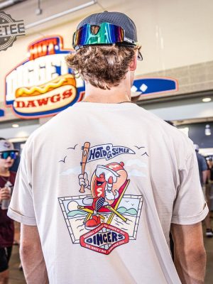 Unique Baseball Lifestyle Giveaway Shirt Baseball Hot Dog Summer Tee Giveaway Dingers revetee 2