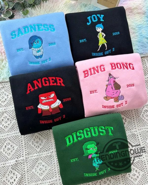 Inside Out 2 Full Emotion Embroidered Sweatshirt trendingnowe 1