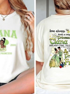 Retro Tiana Princess Shirt Tiana Disney Princess Shirt Love Always Binds A Way Princess Shirt Hoodie Sweatshirt Unique revetee 2