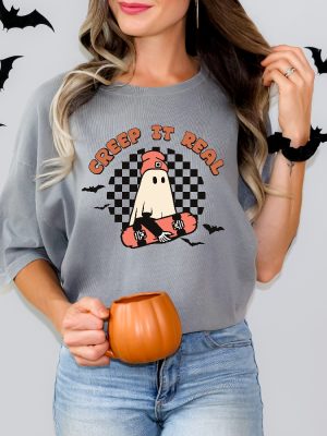 Retro Halloween Creep It Real Shirt Vintage Ghost Creep It Real Shirt Retro Creep It Real Shirt Hoodie Sweatshirt Unique revetee 2