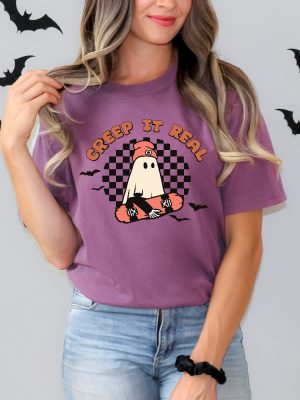 Retro Halloween Creep It Real Shirt Vintage Ghost Creep It Real Shirt Retro Creep It Real Shirt Hoodie Sweatshirt Unique revetee 3