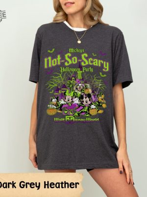 2024 Mickey Not So Scary Halloween Party Shirt Vintage Disney Halloween 2024 Shirt Halloween Family Matching Shirts Unique revetee 5