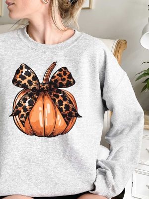 Retro Halloween Coquette Bow Spooky Mama Sweatshirt Fall Pumpkin Coquette Bow Sweater Fall Vibes Shirt Unique revetee 3