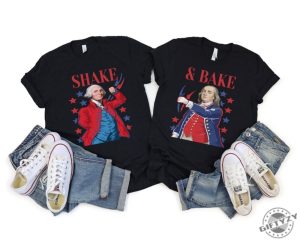 Shake And Bake Matching Shirt Couples Matching Shirt Funny Couples Tshirt American History Themed Patriotic Couples Outfit giftyzy 2