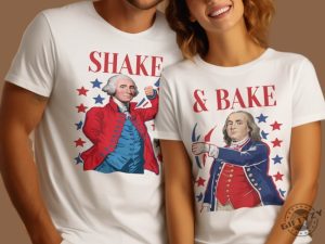 Shake And Bake Matching Shirt Couples Matching Shirt Funny Couples Tshirt American History Themed Patriotic Couples Outfit giftyzy 3