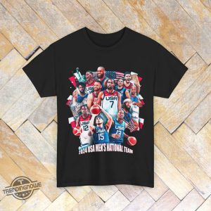 Dream Team Usa Mens National Team Shirt 2024 For The Paris Olympics T Shirt trendingnowe 1