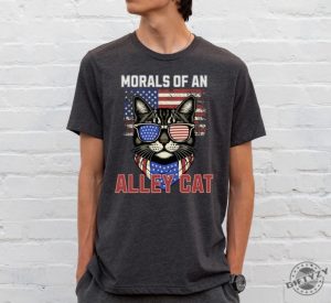 Alley Cat Funny Debate Shirt Election Presidential Debate Republican Political Debate 2024 Morals Of Alley Cat Debate Shirt giftyzy 6