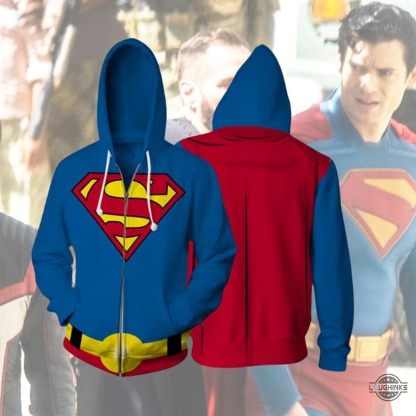 david corenswet superman legacy costume dc super man jumpsuit cosplay t shirt sweatshirt hoodie halloween carnival gift laughinks 3