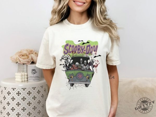 Sanguisugabogg Scooby Doo Halloween Ghost Halloween Skeleton Ghost Shirt giftyzy 2