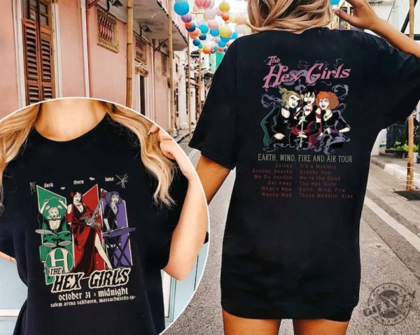 The Hex Girls Rock Band Music 2 Sides Shirt giftyzy 4