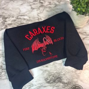 house of the dragon daemon targaryen caraxes embroidered sweatshirt t shirt hoodie fire and blood laughinks 3