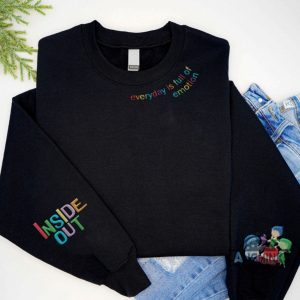 inside out sweatshirt tshirt hoodie every day is full of emotions pixar movie embroidered shirts laughinks 1