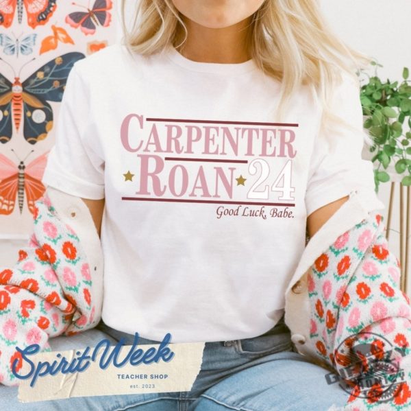 Election Sabrina Carpenter Chappell Roan For President 24 Pink Pony Club Liberty Justice And Freedom For All Midwest Princess Good Luck Babe Shirt giftyzy 1