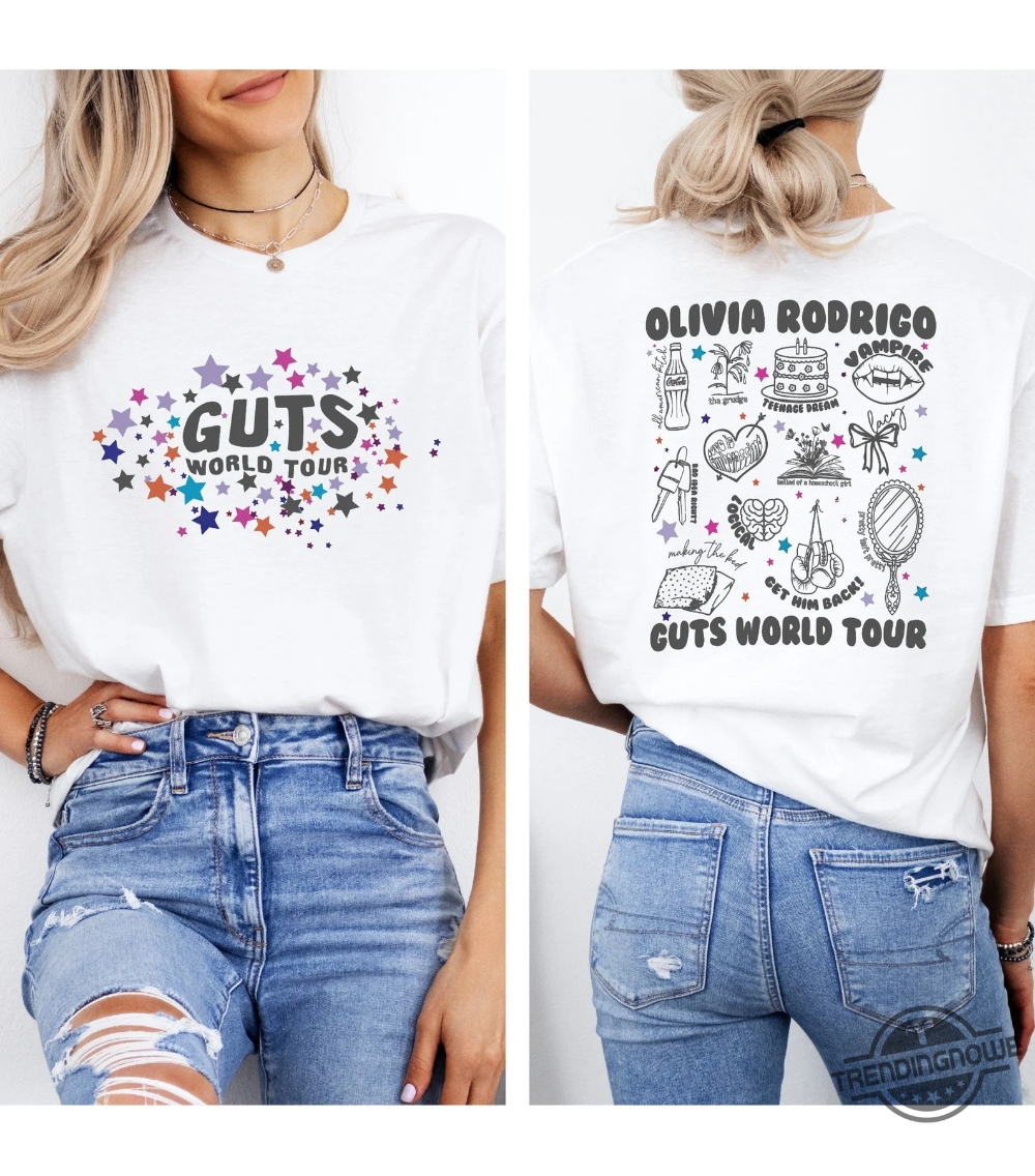 Olivia Rodrigo Shirt Olivia Rodrigo Guts World Tour Shirt Guts Tour 2024 Shirt Olivia Rodrigo T Shirt Olivia Guts Merch