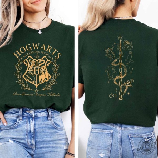 Vintage Wizard House 2 Sides Shirt giftyzy 1